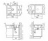 Мойка с крылом  ANILA ANILA 650X500X200 05:Чертеж 