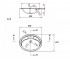 Умывальник врезной 54 см  COMFY COMFY 540X425 09:Чертеж 