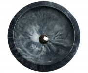 АДАМАНТ МУН МУН 460 ЧОРНИЙ БІЛИЙ вбудований умивальник 46 см ADAMANT MOON MOON 460 BLACK WHITE