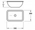 Умывальник врезной 59 см  PLAIN PLAIN 590X390 05:Чертеж 