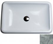 Умывальник врезной 59 см ADAMANT PLAIN PLAIN 590X390 WHITE BLACK