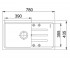 Мойка с крылом  SLIM LONG SLIM LONG 780X435X200 05:Чертеж 