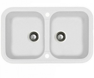 Двойная кухонная мойка ADAMANT TWINS TWINS 770X470X190 01