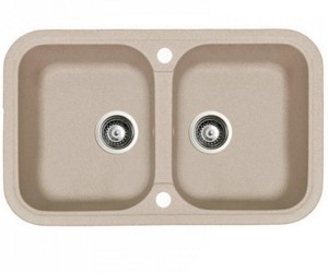 Двойная кухонная мойка ADAMANT TWINS TWINS 770X470X190 06
