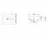Квадратный умывальник  ELITE SQUARE L602TOROVO:Чертеж 