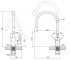 Кухонный смеситель  ACERO INOX035NS-1:Чертеж 