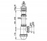 Сифон для мойки ø 50/40 алкапласт A442-DN50/40:Чертеж 