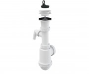 Сифон для мийки зі штуцером ø50/40 ALCAPLAST  A442P-DN50/40
