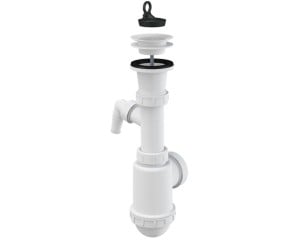 Сифон для мийки зі штуцером ø50/40 ALCAPLAST  A442P-DN50/40