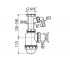 Сифон для мойки c подводкой dn50/40 алкапласт A443P-DN50/40:Чертеж 