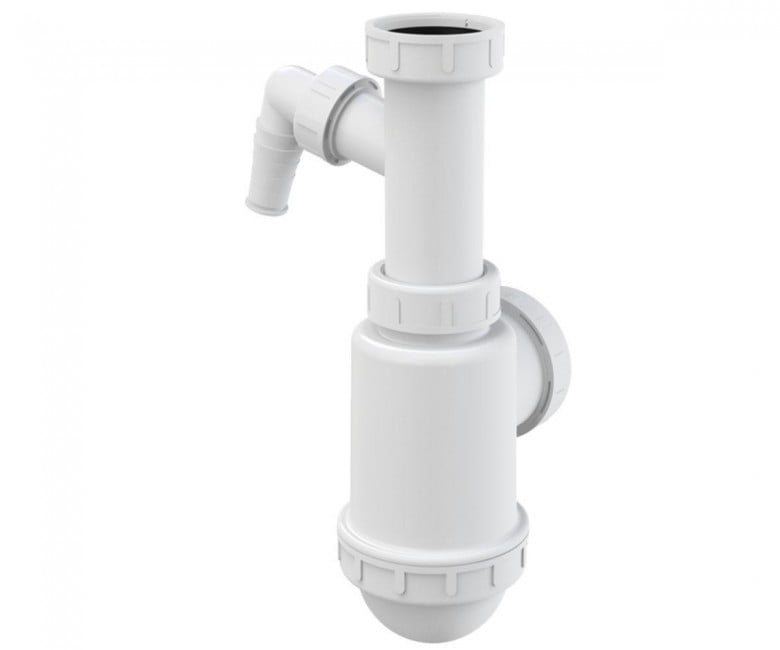 Сифон для мийки c підведенням dn50/40   ALCAPLAST  A443P-DN50/40 A443P-DN50/40