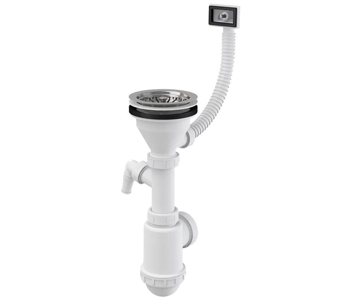 Сифон для мийки з переливом ALCAPLAST  A447P-DN50/40 A447P-DN50/40