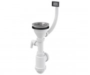 Сифон для мийки з переливом ALCAPLAST  A447P-DN50/40
