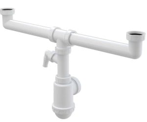Сифон для подвійний мийки ALCAPLAST  A448P-DN50/40