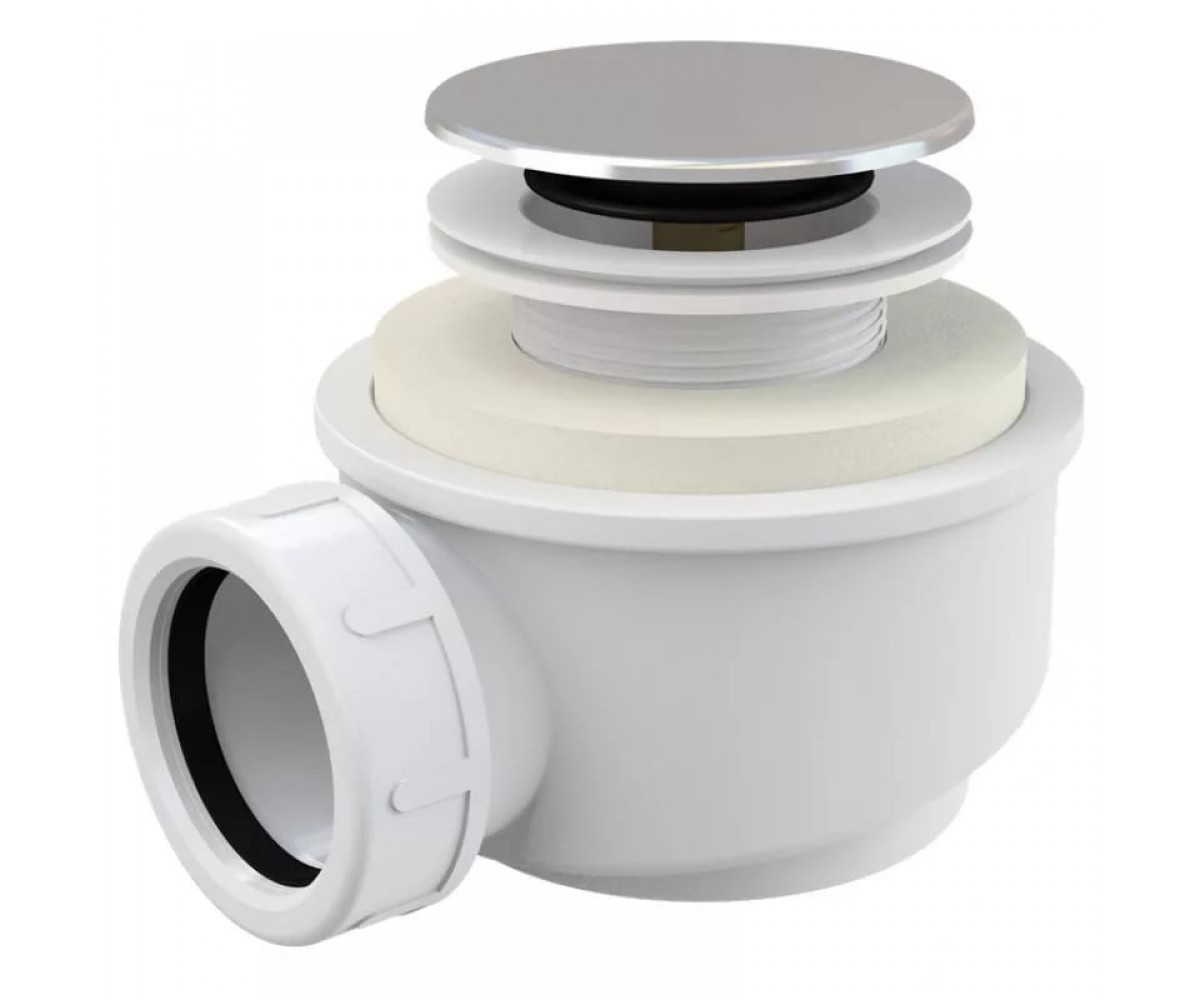 Сифон для піддону з клапаном click/clack ALCAPLAST  A476-50 A476-50