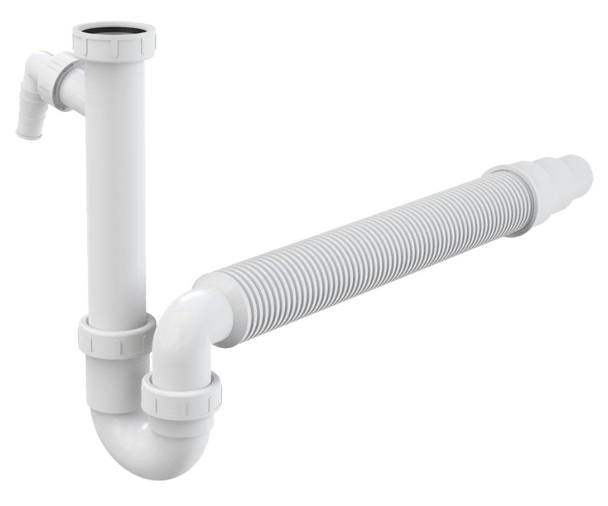 Сифон для мийки зі штуцером dn50/40 ALCAPLAST  A83-DN50/40 A83-DN50/40