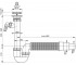 Сифон алкапласт A830-DN50/40:Чертеж 