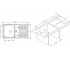 Кухонная мойка  PIXEL PIXEL 30 1035883:Чертеж 