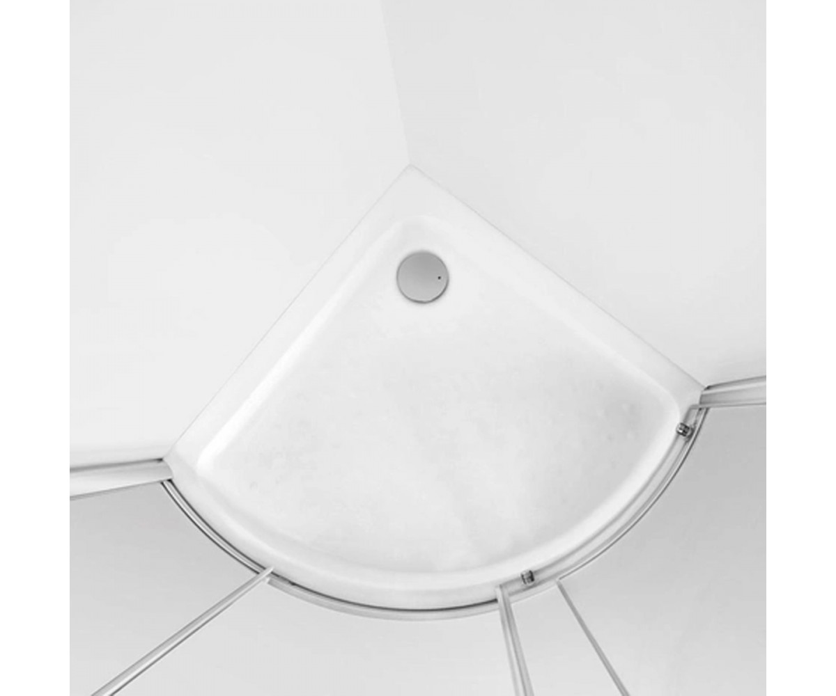 W55T-315-090W BLISS душ.піддон, 1\4 кола, 90х90 см, білий (1 сорт)  BLISS W55T-315-090W:Фото 2