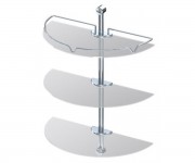 Полиця скляна ANDEX CLASSIC 036-CC