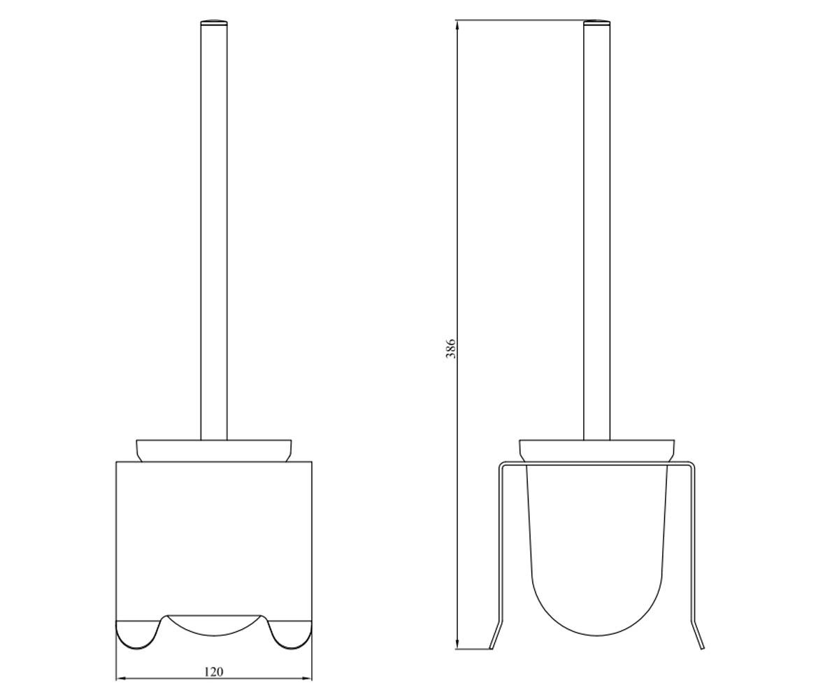 Напольный ершик  918:Чертеж 