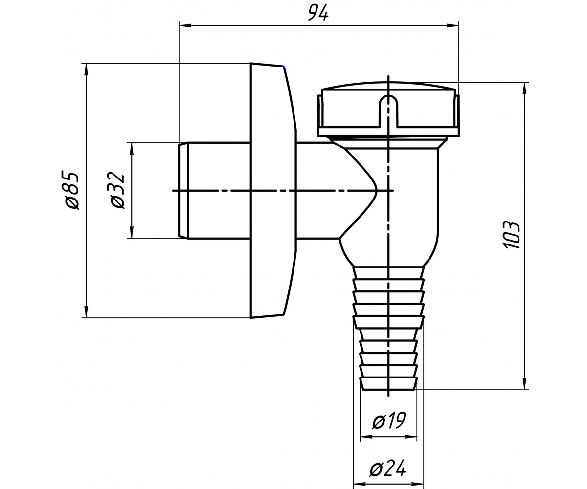 Минисифон  M500:Чертеж 