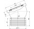 Труба фановая 110x22,5 °  W2220:Чертеж 