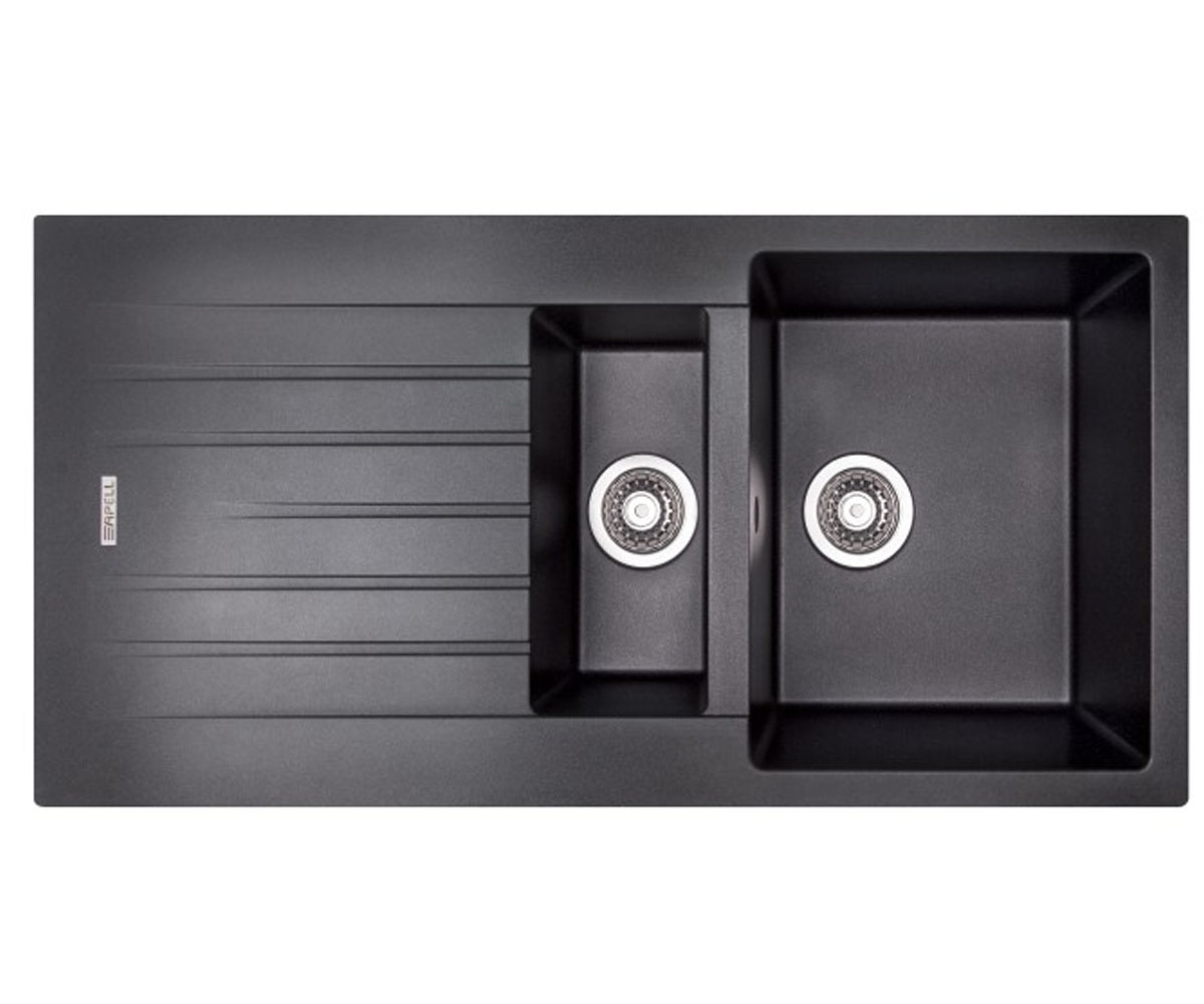 Мойка полуторная с крылом APELL PIETRA PLUS PTPL1002GB PTPL1002GB