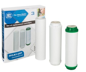 Комплект очищувальних картриджів 3 шт AQUAFILTER  FP3-K1-CRT