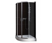 Кутова душова кабіна AQUAFORM NIGRA 100-091121