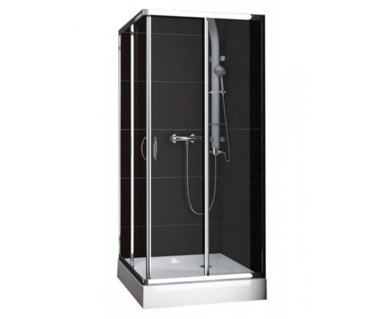 Душова кабіна з розсувними дверима AQUAFORM NIGRA 101-092111 101-092111