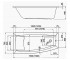 Угловая ванна  ARCLINE 241-05317:Чертеж 