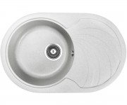 Мийка овальна з крилом AQUAMARIN AQR AQR 78-50 WH