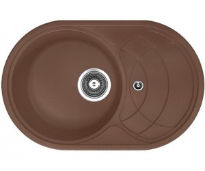 Загорнута овальна раковина AQUAMARIN ASTER ASTER 78-50 BR