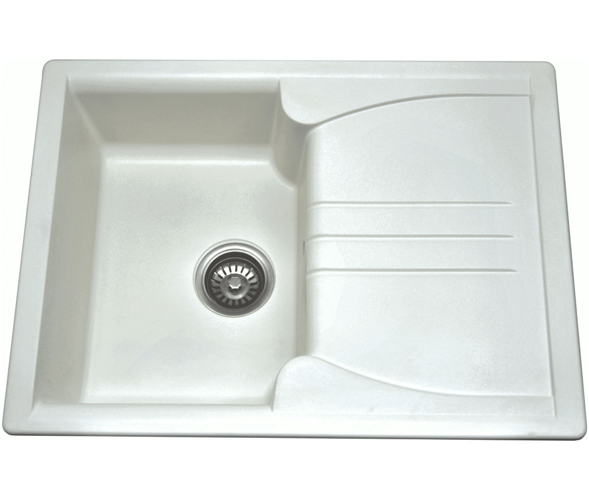 Гранітна мийка з сифоном AQUAMARIN SPLIT SPLIT 68-50 WH SPLIT 68-50 WH