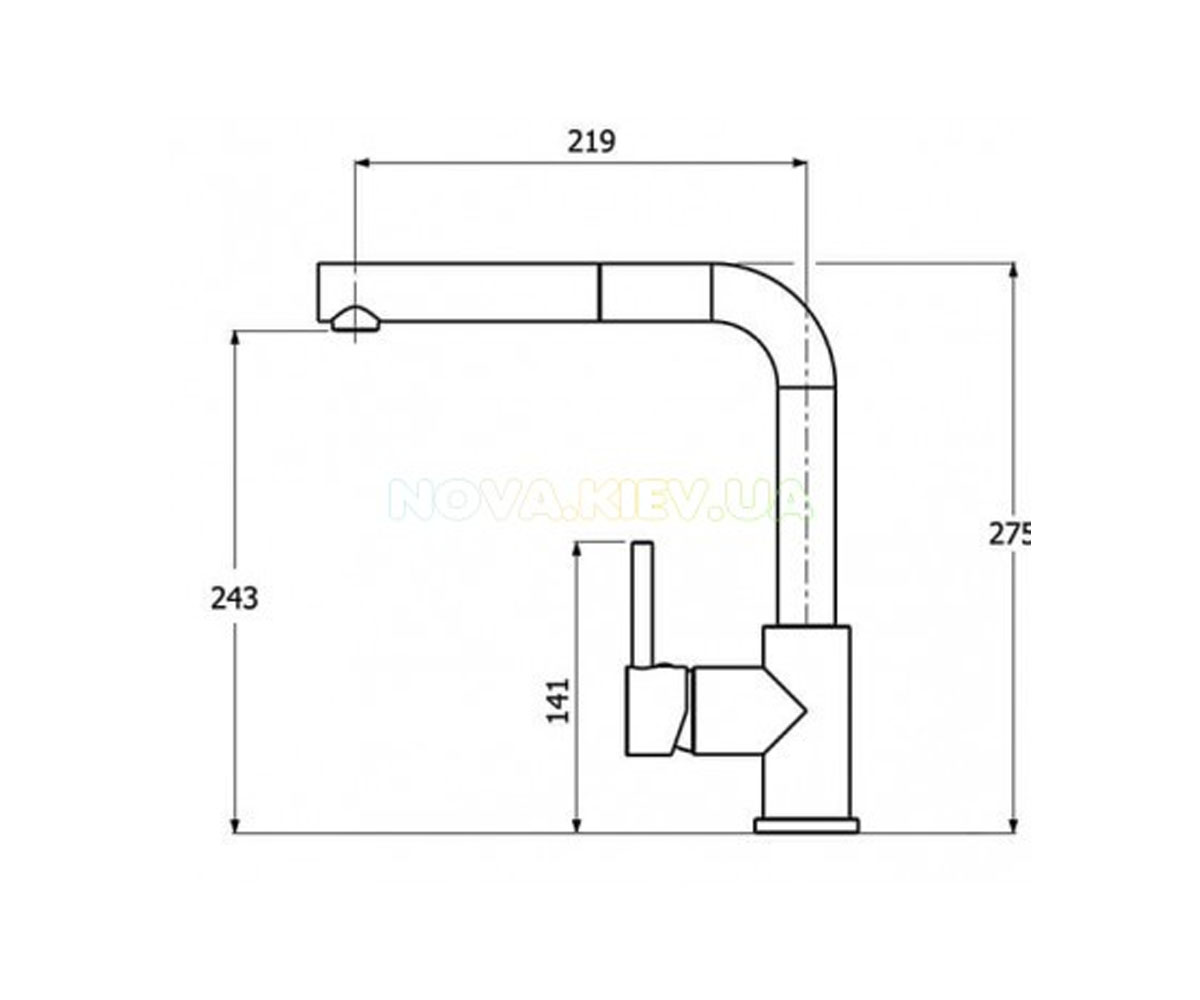 Кухонный смеситель  MODUS 2385-112:Чертеж 