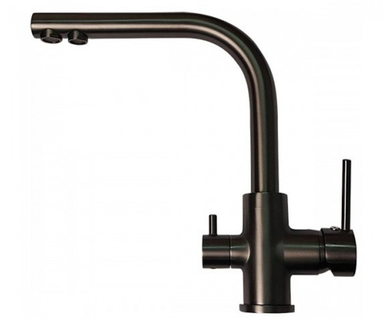 Змішувач на 2 води AQUA SANITA AKVADUO 2663 L T GRAPHITE 2663 L T GRAPHITE