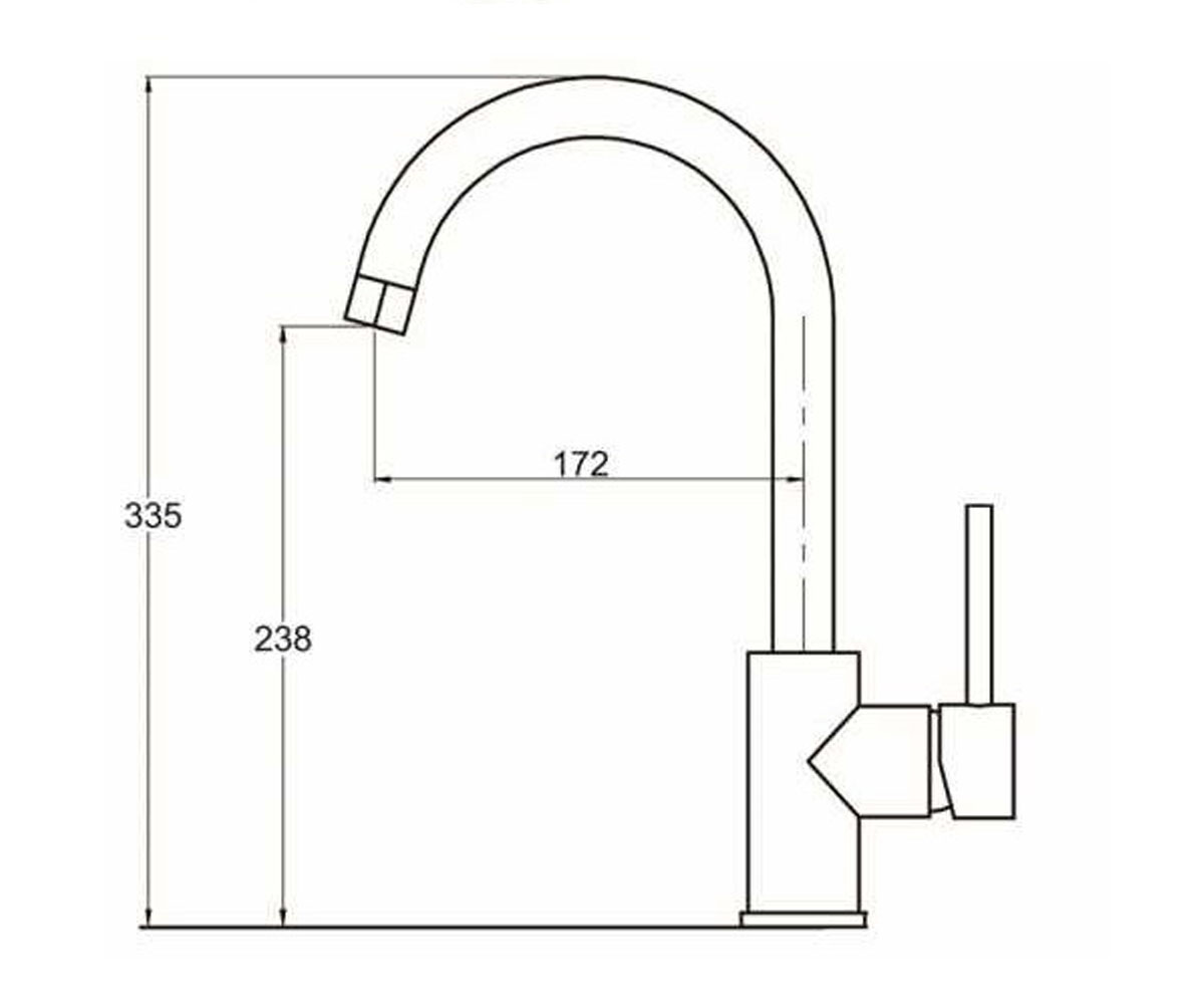 Кухонный смеситель  5523-311 BR DECOR:Чертеж 