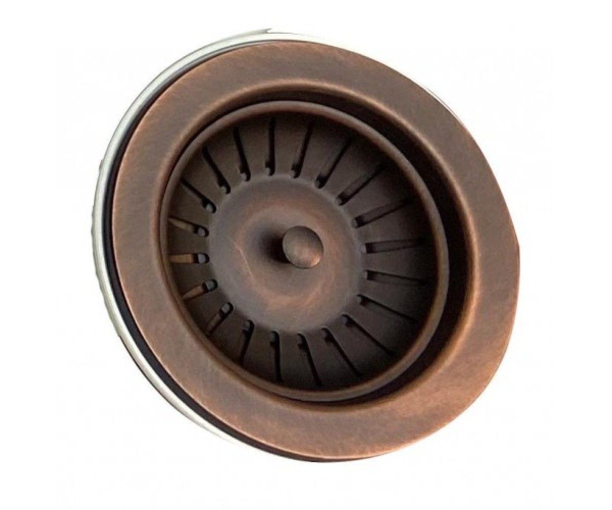 Сифон с эксцентриком для мойки  AQ-003V COPPER:Фото 1