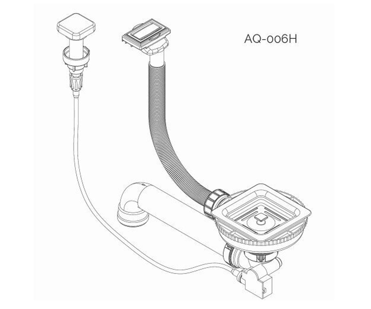 Вентиль c эксцентриком  DELICIA AQ-006H:Чертеж 