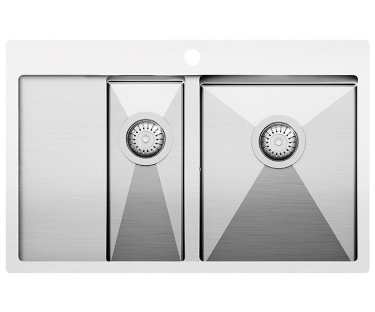 Сталева кухонна мийка AQUA SANITA LUNA LUN-151N-R LUN-151N-R
