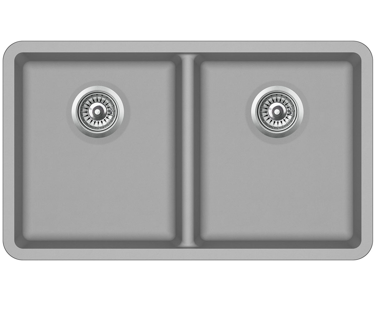 Гранітна мийка на дві чаші AQUA SANITA ARCA SQA-200W-220 SQA-200W-220