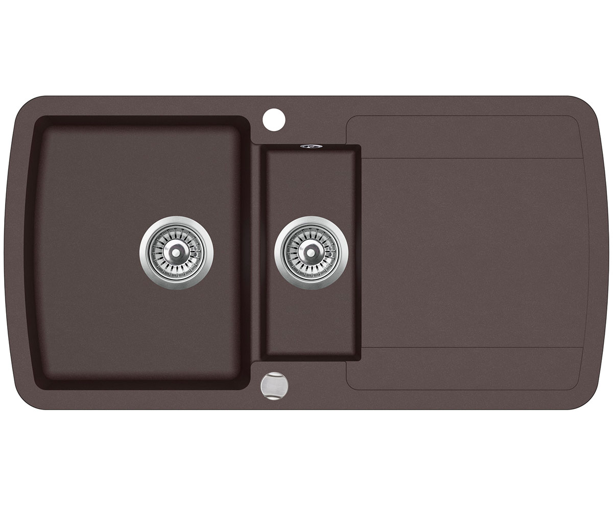 Гранітна полуторна мийка    AQUA SANITA LIRA SQL-151AW-120 SQL-151AW-120