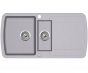 Гранітна полуторна мийка AQUA SANITA LIRA SQL-151AW-202