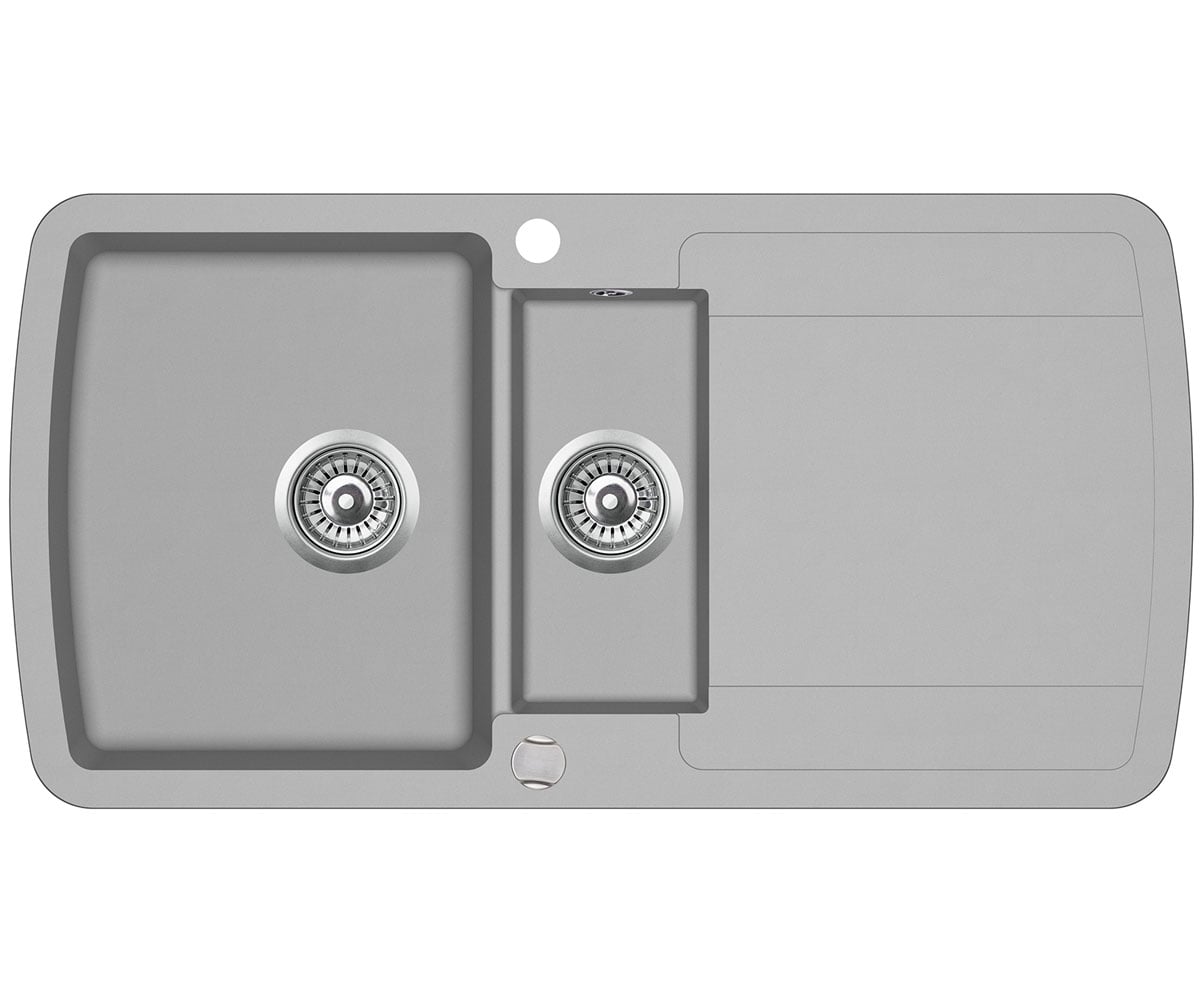 Гранітна полуторна мийка    AQUA SANITA LIRA SQL-151AW-220 SQL-151AW-220