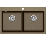 Подвійна гранітна мийка AQUA SANITA MAGNA SQM-200AW-301