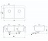 Двойная гранитная мойка  MAGNA SQM-200AW-710:Чертеж 