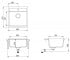Врезная гранитная мойка  TESA SQT-100W-111:Чертеж 