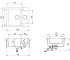 Полуторная мойка  TESA SQT-150W-222:Чертеж 