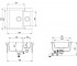 Полуторная мойка  TESA SQT-150W-601:Чертеж 